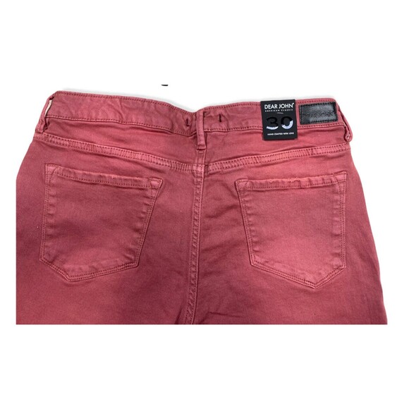 DEAR JOHN Size 30/32 High Waist Skinny Raw Chewed Hem Jeans in GINGER  nwt - Picture 4 of 8